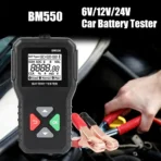 Battery System Detect 100-2000 CCA Car Battery Tool 6V 12V 24V Car Battery Tester Auto Battery Analyzer BM550 Black - Image 2